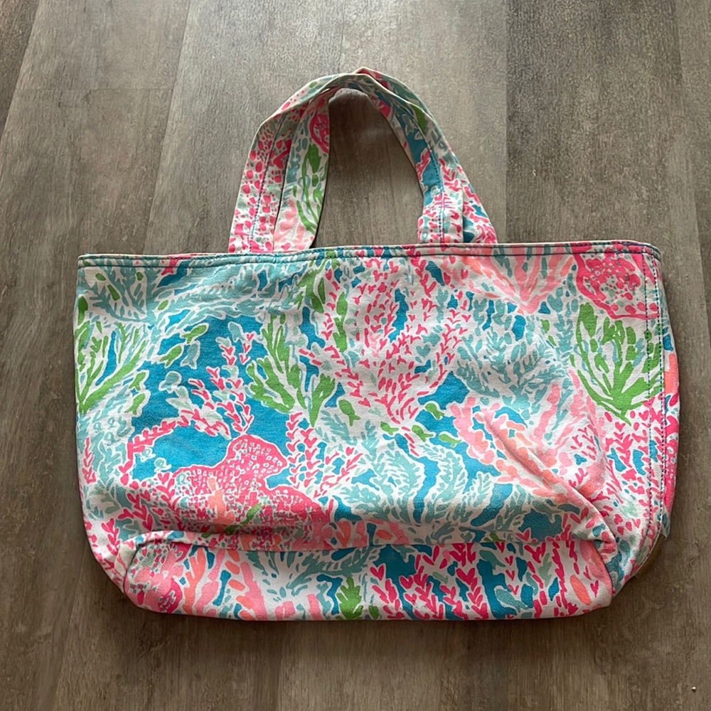 Lilly Pulitzer Beach Bag Canvas Tote